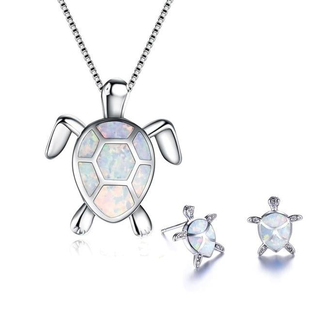 OpalWave™ | Conjunto de Joyería de Tortuga Marina