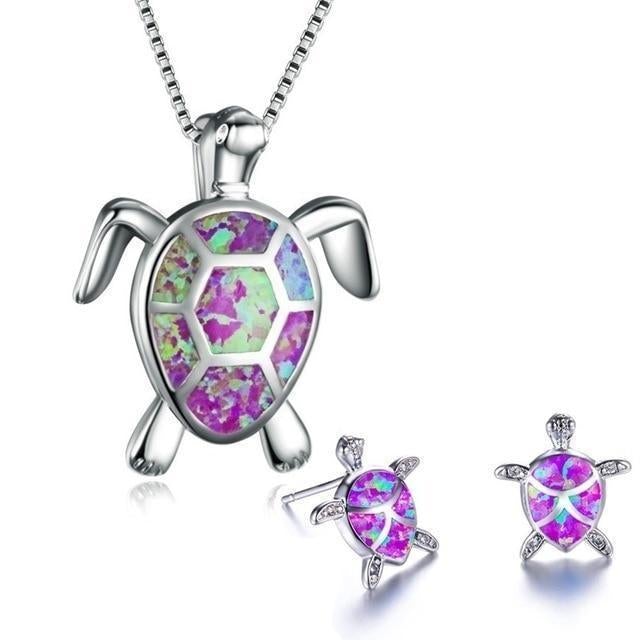 OpalWave™ | Conjunto de Joyería de Tortuga Marina