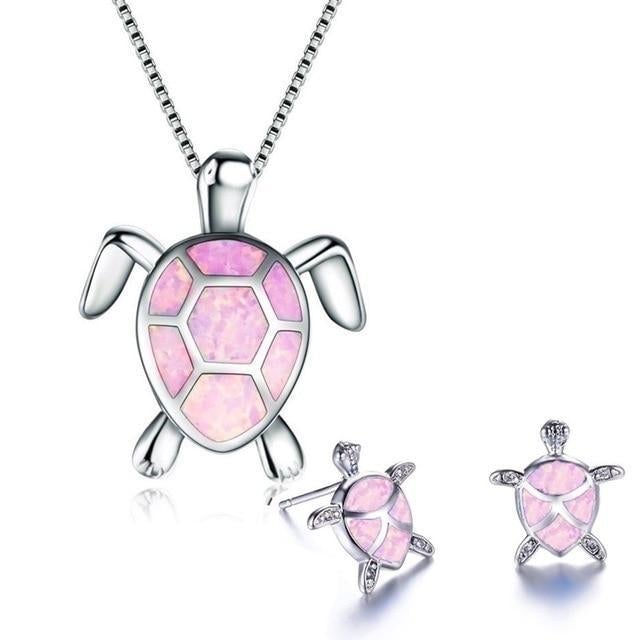 OpalWave™ | Conjunto de Joyería de Tortuga Marina