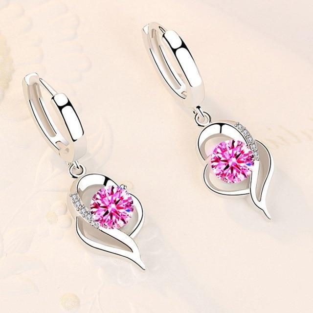 Gleam™ | Pendientes de Stud de Circonia Plateada