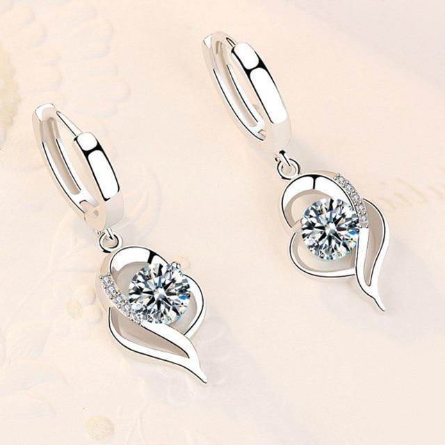 Gleam™ | Pendientes de Stud de Circonia Plateada